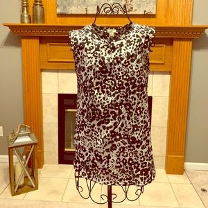 J. Crew leopard tank blouse